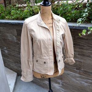 Khaki Canvas Lightweight Jacket